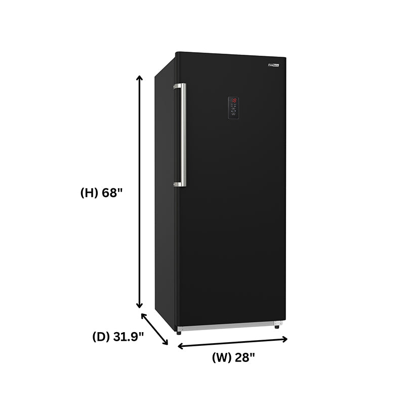 Congelador vertical Conserv de 17 pies cúbicos, CONVERTIBLE A REFRIGERADOR, apto para garaje, certificado Energy Star, 28 pulgadas de ancho, 110 V