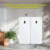 Congelador vertical Conserv de 17 pies cúbicos, CONVERTIBLE A REFRIGERADOR, apto para garaje, certificado Energy Star, 28 pulgadas de ancho, 110 V