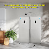 Congelador vertical Conserv de 17 pies cúbicos, CONVERTIBLE A REFRIGERADOR, apto para garaje, certificado Energy Star, 28 pulgadas de ancho, 110 V