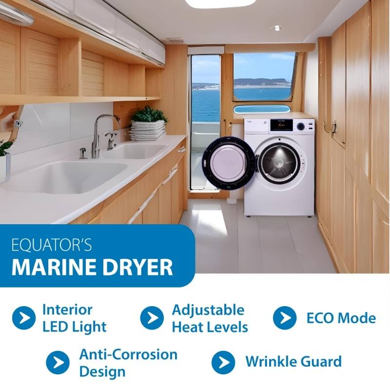 Marine Dryer ANTI CORROSION 3.1 cf/15 lbs Sanitize Sensor Dry Refresh ECO 110V