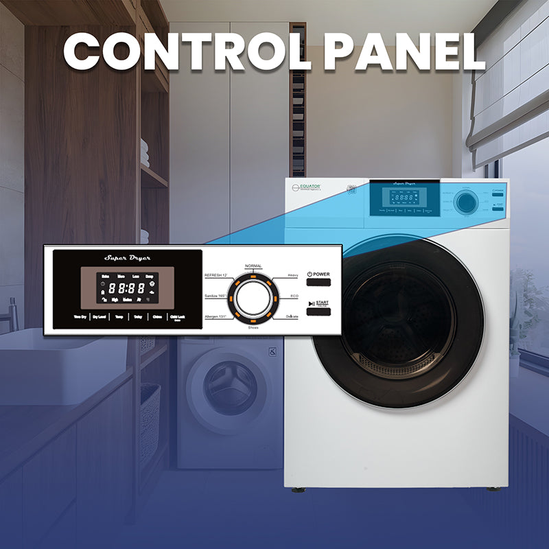 PREMIUM Compact 24 in VENTED Dryer w/Washer SOCKET 3.1cf/13lb SENSOR 110V