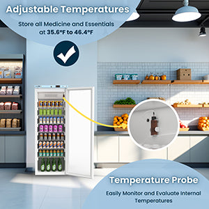 Conserv 24in COMMERCIAL/PHARMACEUTICAL Refrigerator 12.7cf WIFI 110V