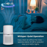Equator HEPA Air Purifier/Sterilizer PET Option ION Smoke Remover 269sf 110V