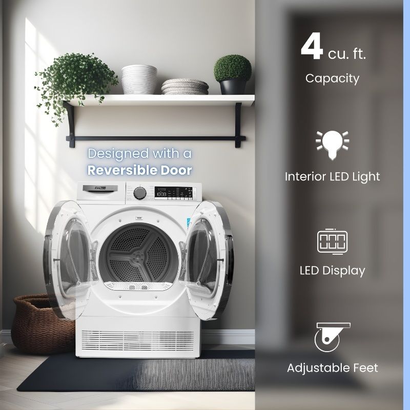 ConServ 4cf Dryer Condensing/Ventless Sanitize LED Display Rev. Door 220V EStar