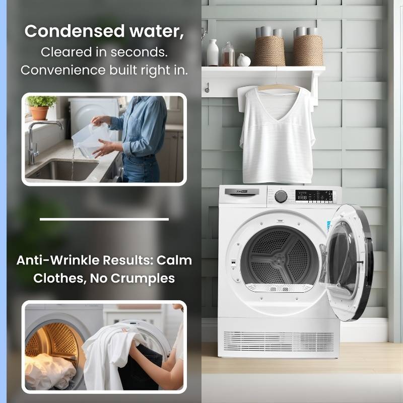 ConServ 4cf Dryer Condensing/Ventless Sanitize LED Display Rev. Door 220V EStar