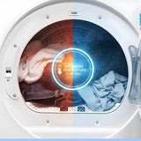 Sèche-linge à condensation/sans évacuation ConServ 4cf, assainissement, affichage LED, porte réversible, 220V, EStar (reconditionné)