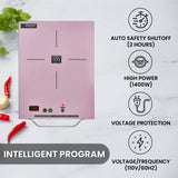 Placa de inducción portátil Equator de 11 pulgadas con un quemador, mango de aluminio LIGHT, 110V
