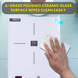 Placa de inducción portátil Equator de 11 pulgadas con un quemador, mango de aluminio LIGHT, 110V