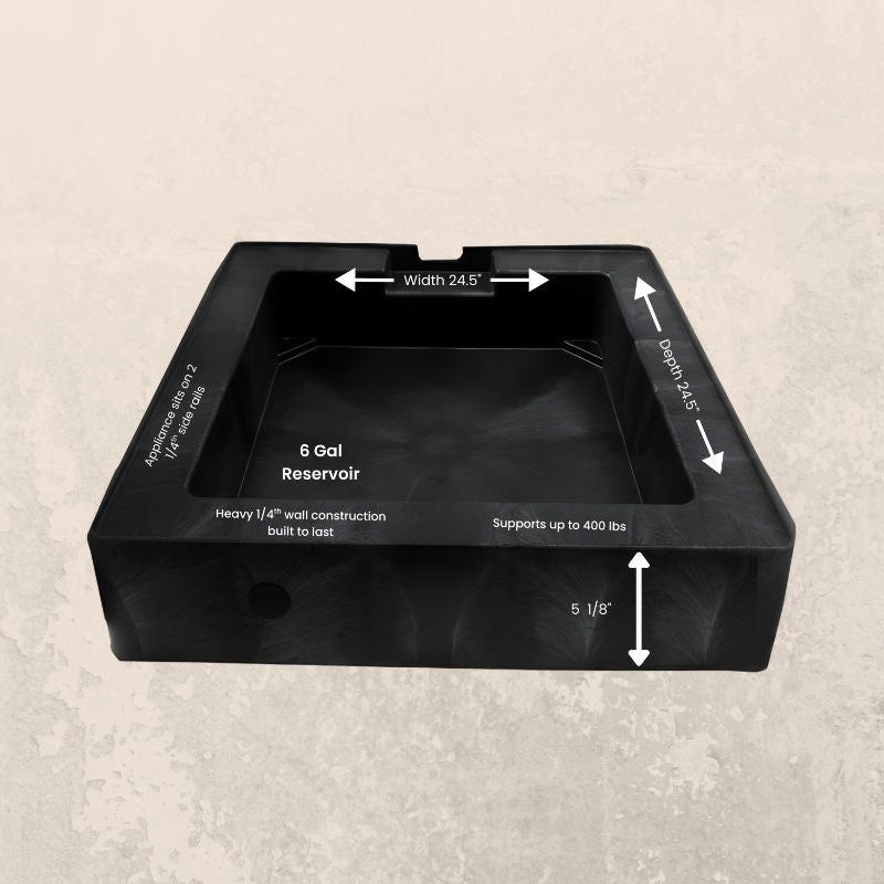 5 In High Pan Stand for all 24 In Laundry Units