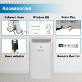 Equator 16000Btu PORTABLE AIR CONDITIONER Cool and Heat Indoor 700sf AutoSwing 110V