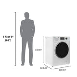Equator Compact Washer 1.57cf/13lbs POWER WASH 15 Programs 1200rpm 110V
