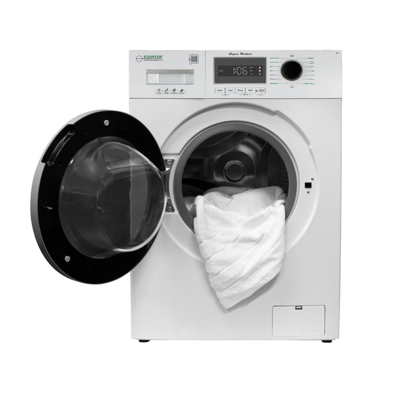 Equator Compact Washer 1.57cf/13lbs POWER WASH 15 Programs 1200rpm 110V