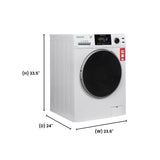 Laveuse perfectionnée Equator 24 po, 2,5 pi³/26 lb avec cycle pour animaux (PET), commandes tactiles, 1400 tr/min, 110 V