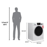 Laveuse perfectionnée Equator 24 po, 2,5 pi³/26 lb avec cycle pour animaux (PET), commandes tactiles, 1400 tr/min, 110 V