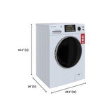 Laveuse-sécheuse tout-en-un Equator Max avec ou sans évent, 2,5 pi³ / 26 lb, 1400 tr/min, 110 V