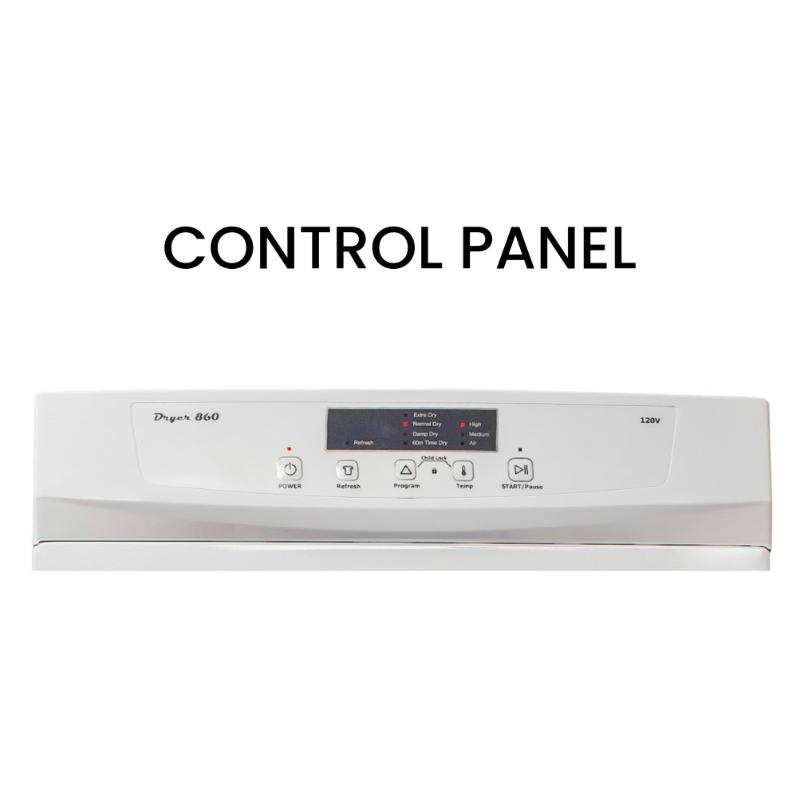 Sèche-linge à évacuation Equator Standard 24 po, 3,5 pi³/13 lb, cycle de rafraîchissement par capteur, 110 V/1500 W (Reconditionné)