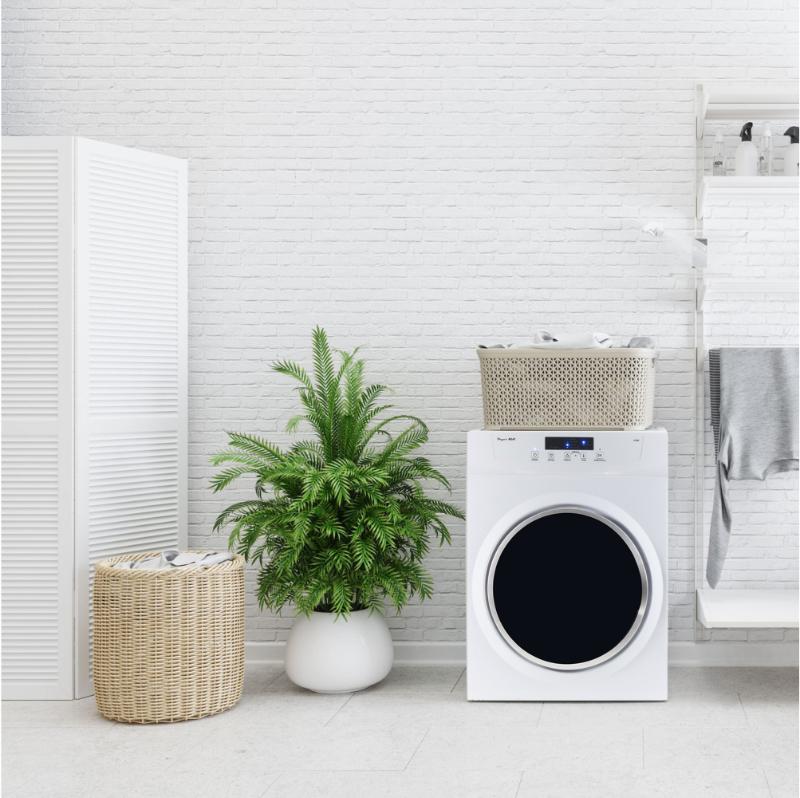 Sèche-linge à évacuation Equator Standard 24 po, 3,5 pi³/13 lb, cycle de rafraîchissement par capteur, 110 V/1500 W (Reconditionné)