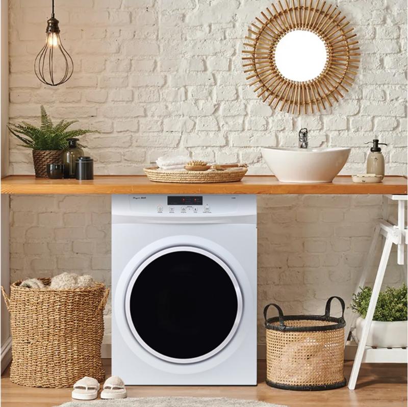 Sèche-linge à évacuation Equator Standard 24 po, 3,5 pi³/13 lb, cycle de rafraîchissement par capteur, 110 V/1500 W (Reconditionné)