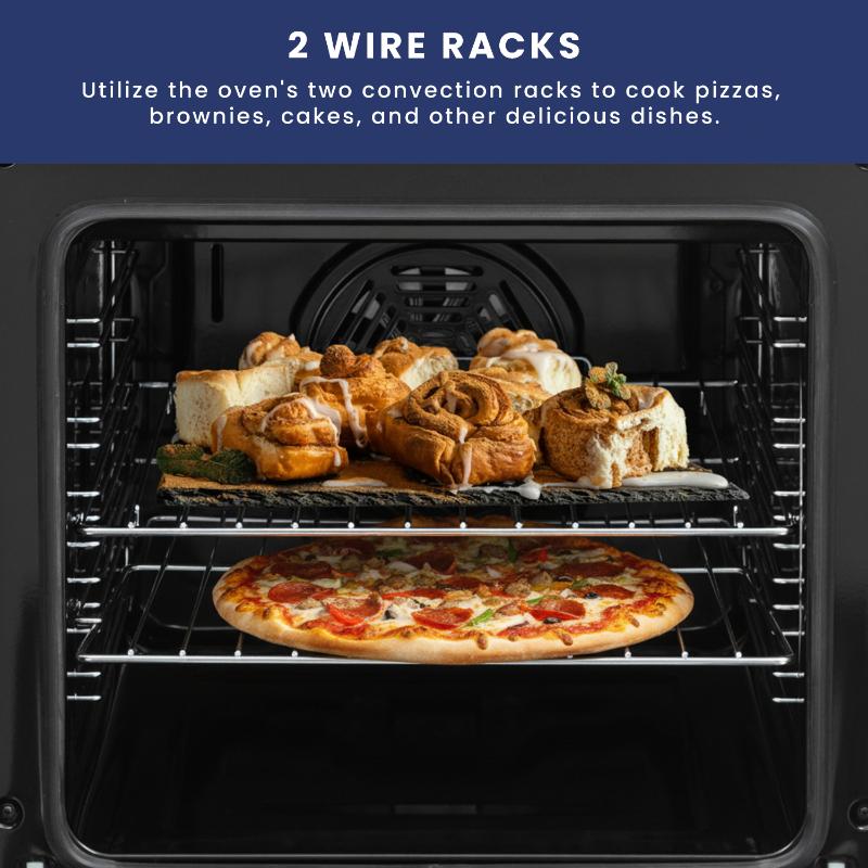 Equator 20 Electric Cooking Range 4 Ceramic Burner CONVECTION OVEN AIR FRYER SS