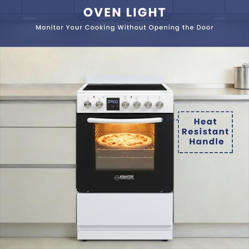 Equator 20 Electric Cooking Range 4 Ceramic Burner CONVECTION OVEN AIR FRYER SS