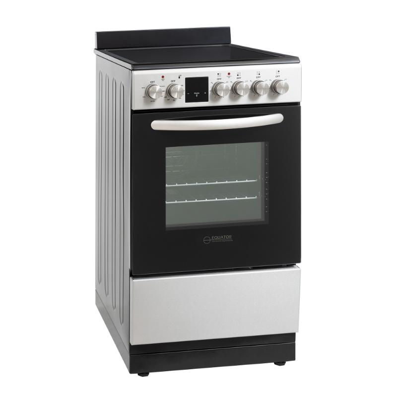 Equator 20 Electric Cooking Range 4 Ceramic Burner CONVECTION OVEN AIR FRYER SS