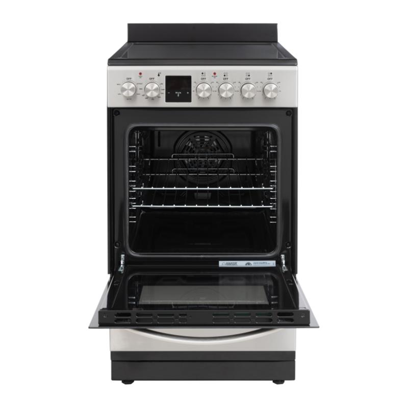 Equator 20 Electric Cooking Range 4 Ceramic Burner CONVECTION OVEN AIR FRYER SS