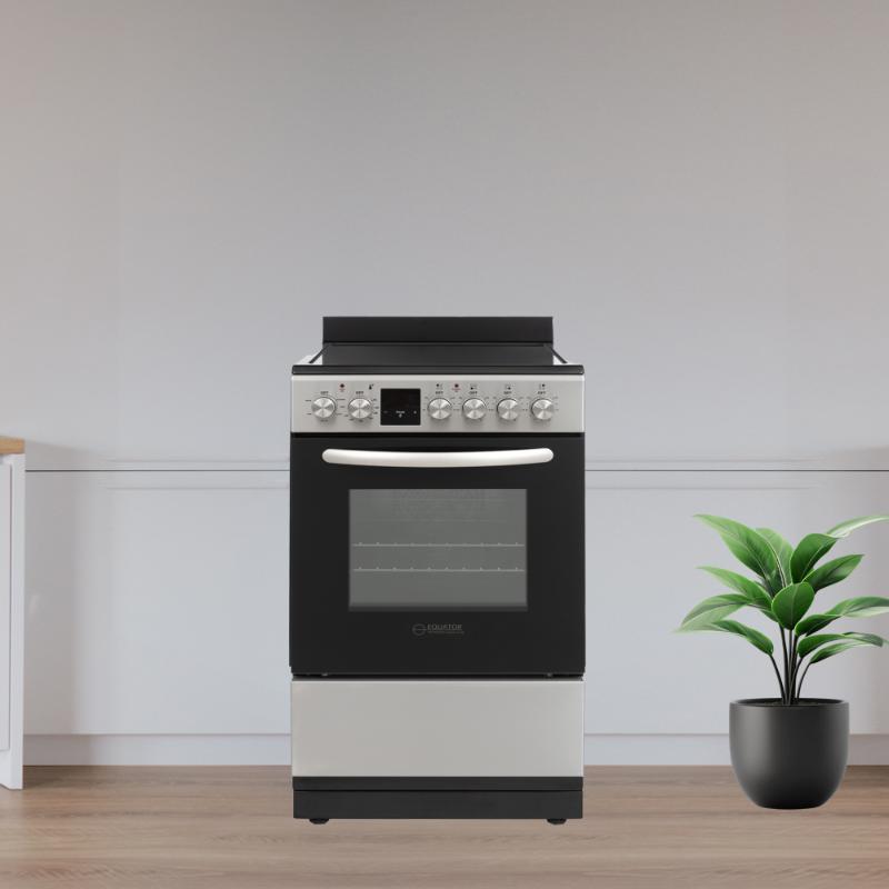 Equator 20 Electric Cooking Range 4 Ceramic Burner CONVECTION OVEN AIR FRYER SS