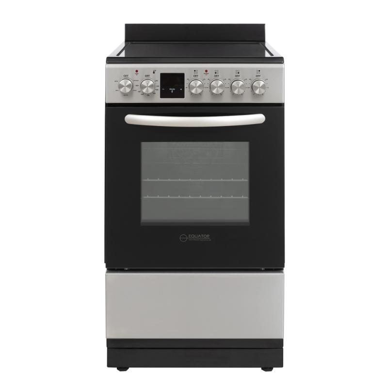 Equator 20 Electric Cooking Range 4 Ceramic Burner CONVECTION OVEN AIR FRYER SS