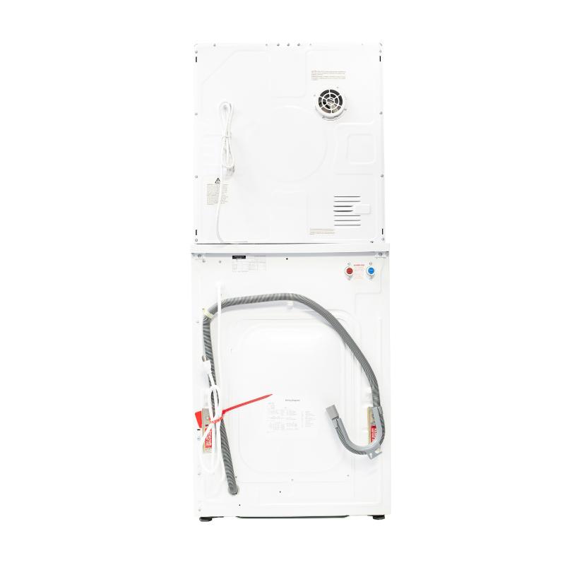 Lavadora y secadora apilables compactas Equator, lavadora EW 822 de 1.57 pies cúbicos, secadora ED 848 de 2.6 pies cúbicos, 110V