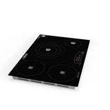 Placa de cocina híbrida eléctrica Equator de 30” – 4 quemadores (2 de inducción + 2 de cerámica), 9 niveles de potencia, 220V