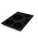 Placa de cocina híbrida eléctrica Equator de 30” – 4 quemadores (2 de inducción + 2 de cerámica), 9 niveles de potencia, 220V
