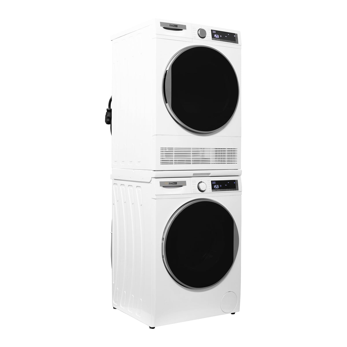 Conserv LUXE Stackable Washer Dryer Set – Compact 110V Washer & 220V Dryer for Apartments