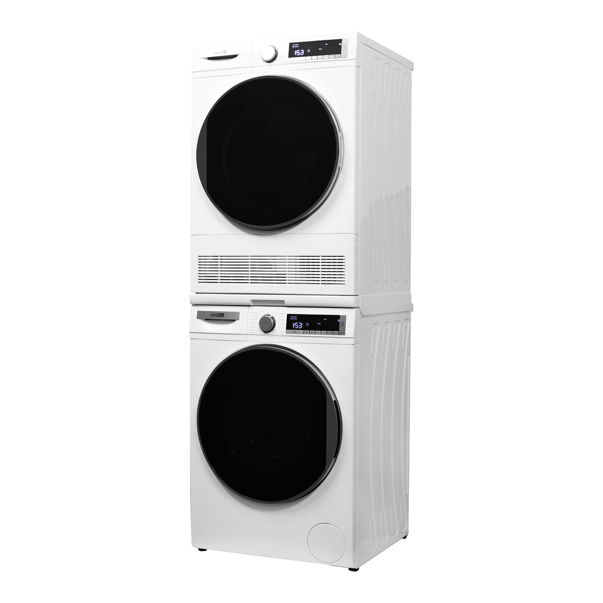 Conserv LUXE Stackable Washer Dryer Set – Compact 110V Washer & 220V Dryer for Apartments