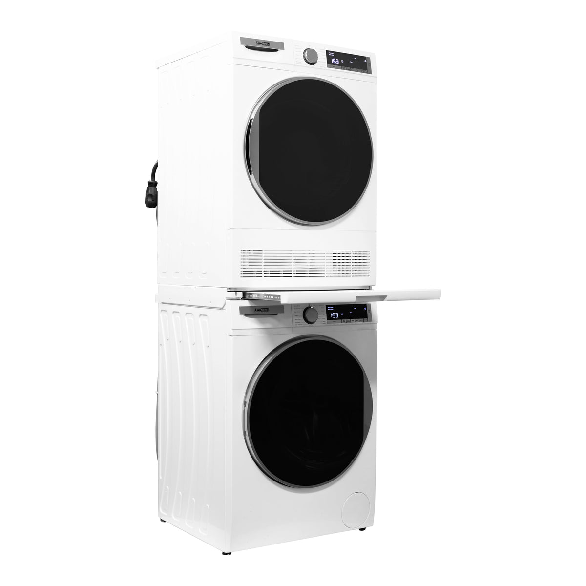 Conserv LUXE Stackable Washer Dryer Set – Compact 110V Washer & 220V Dryer for Apartments