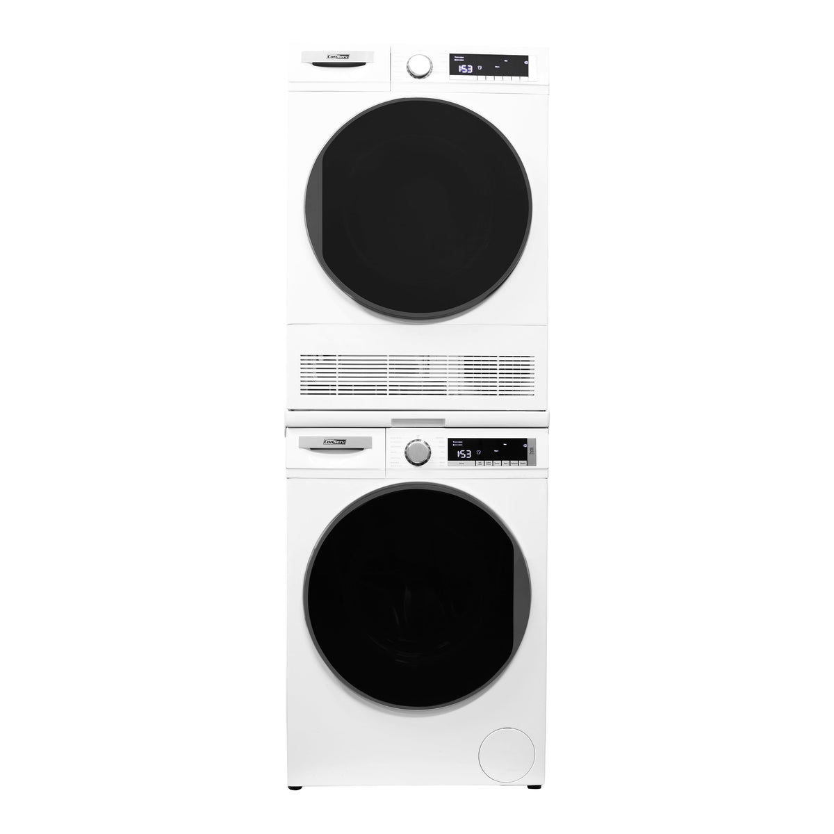 Conserv LUXE stackable washer dryer set with 110V washer and 220V dryer for apartments