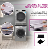 Conserv LUXE Stackable Washer Dryer Set – Compact 110V Washer & 220V Dryer for Apartments
