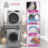 Conserv LUXE Stackable Washer Dryer Set – Compact 110V Washer & 220V Dryer for Apartments