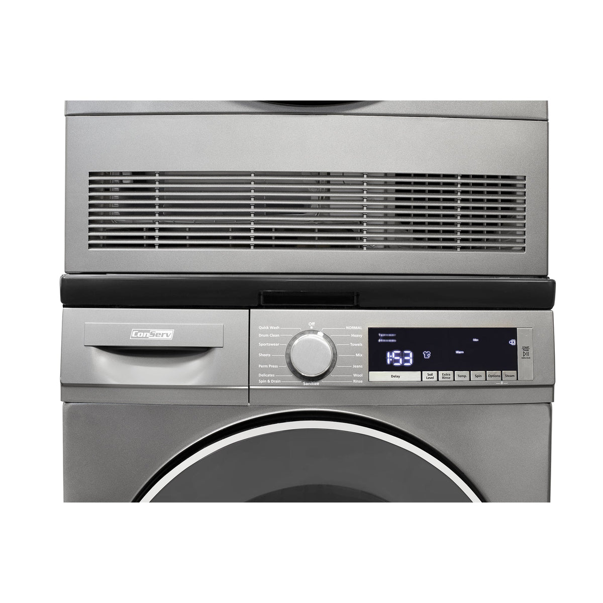 Conserv LUXE Stackable Washer Dryer Set – Compact 110V Washer & 220V Dryer for Apartments