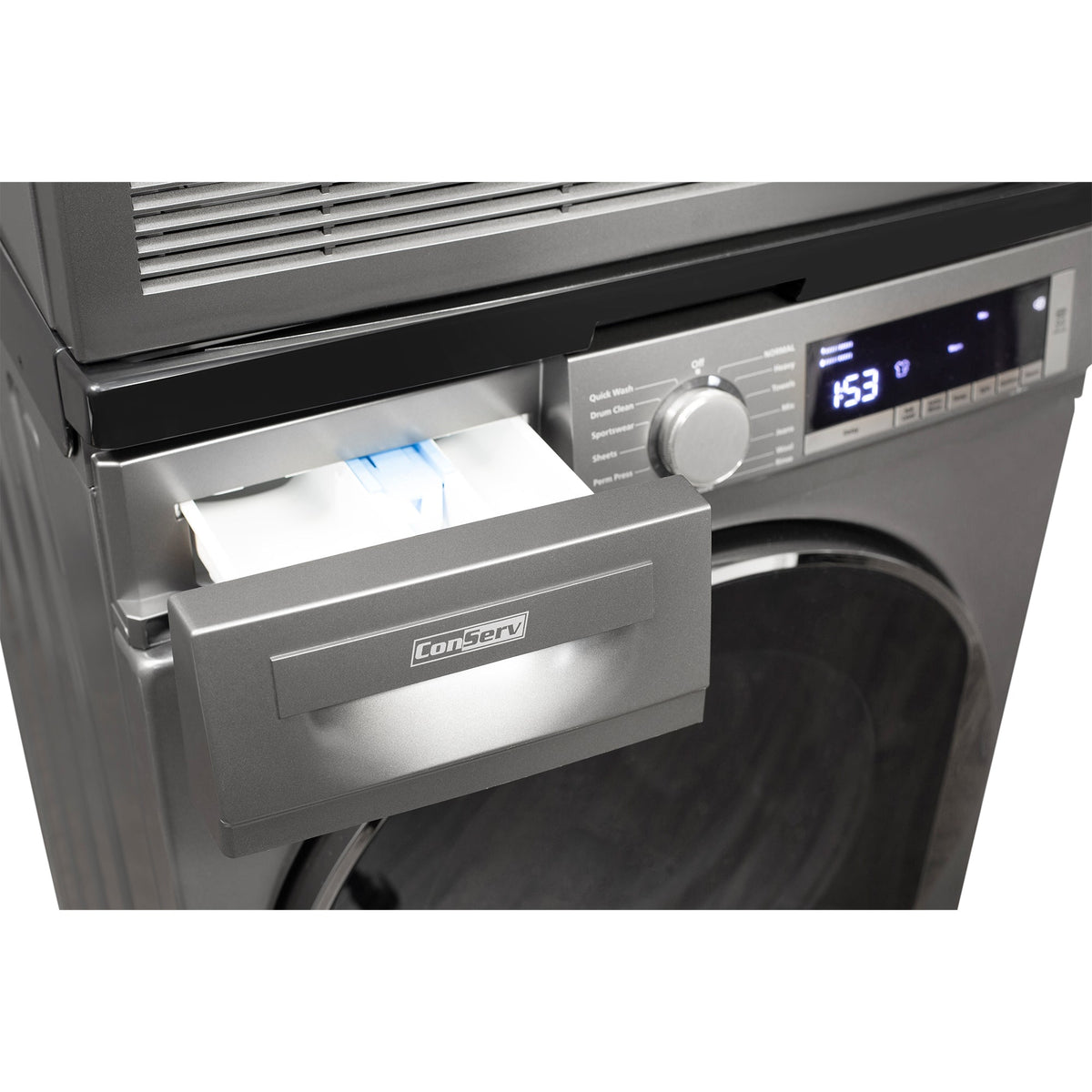 Conserv LUXE Stackable Washer Dryer Set – Compact 110V Washer & 220V Dryer for Apartments