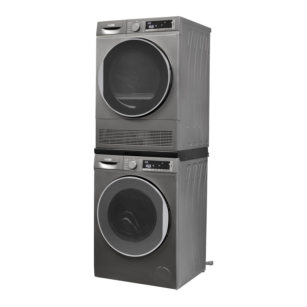 Conserv LUXE Stackable Washer Dryer Set – Compact 110V Washer & 220V Dryer for Apartments