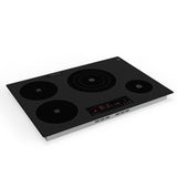 Placa de cocina híbrida eléctrica Equator de 30” – 4 quemadores (2 de inducción + 2 de cerámica), 9 niveles de potencia, 220V