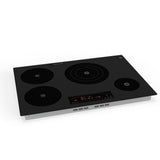 Placa de cocina híbrida eléctrica Equator de 30” – 4 quemadores (2 de inducción + 2 de cerámica), 9 niveles de potencia, 220V