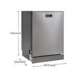 24 in 2440 Dishwasher Top Control 3rd Rack 15 place 3.4g QUIET 51 dB 110V EStar