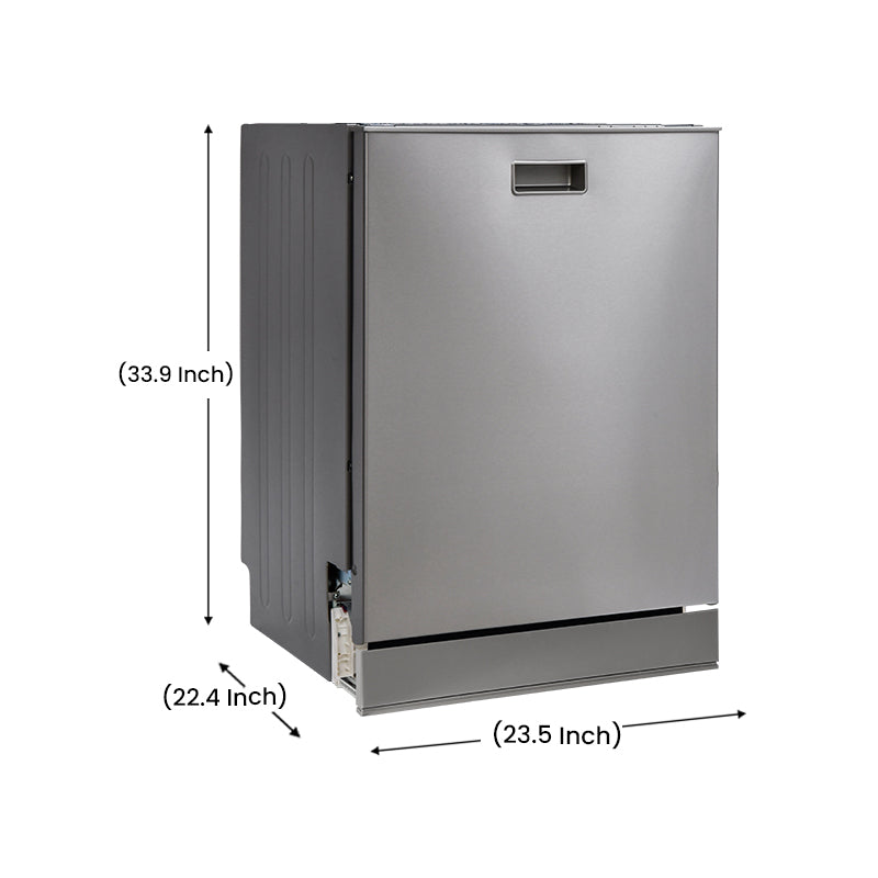 24 in 2440 Dishwasher Top Control 3rd Rack 15 place 3.4g QUIET 51 dB 110V EStar