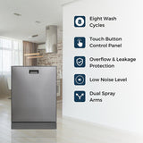 24 in 2440 Dishwasher Top Control 3rd Rack 15 place 3.4g QUIET 51 dB 110V EStar