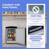 Minirefrigerador retro Conserv de 3.2 pies cúbicos, congelador convertible, sin escarcha, 110 V