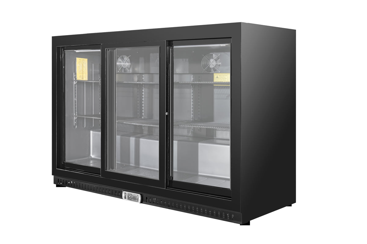 Equator-Vitlife Back Bar Cooler with 3 Sliding Glass Doors 11.6 Cu Ft 53 Wide
