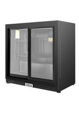 Equator-Vitlife Back Bar Cooler with 2 Sliding Glass Doors Under counter Beverage Refrigerator with LED,7.5 Cu.Ft.