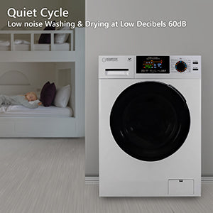 Super Washer 1.9cf/18lbs Sani Allergen Winterize 1400RPM White 110V