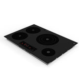 Placa de cocina híbrida eléctrica Equator de 30” – 4 quemadores (2 de inducción + 2 de cerámica), 9 niveles de potencia, 220V